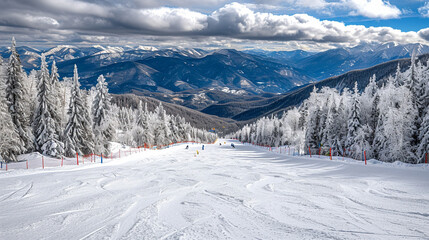 Fototapeta premium snow covered mountains