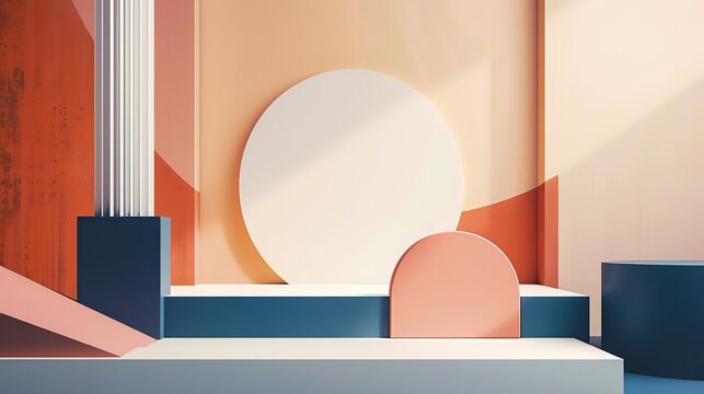 Minimalist approach with clean, sharp lines, abstract  , background