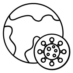 global virus medical icon