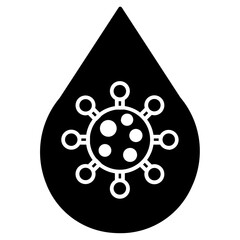 virus droplet medical icon