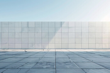 blue sky and wall