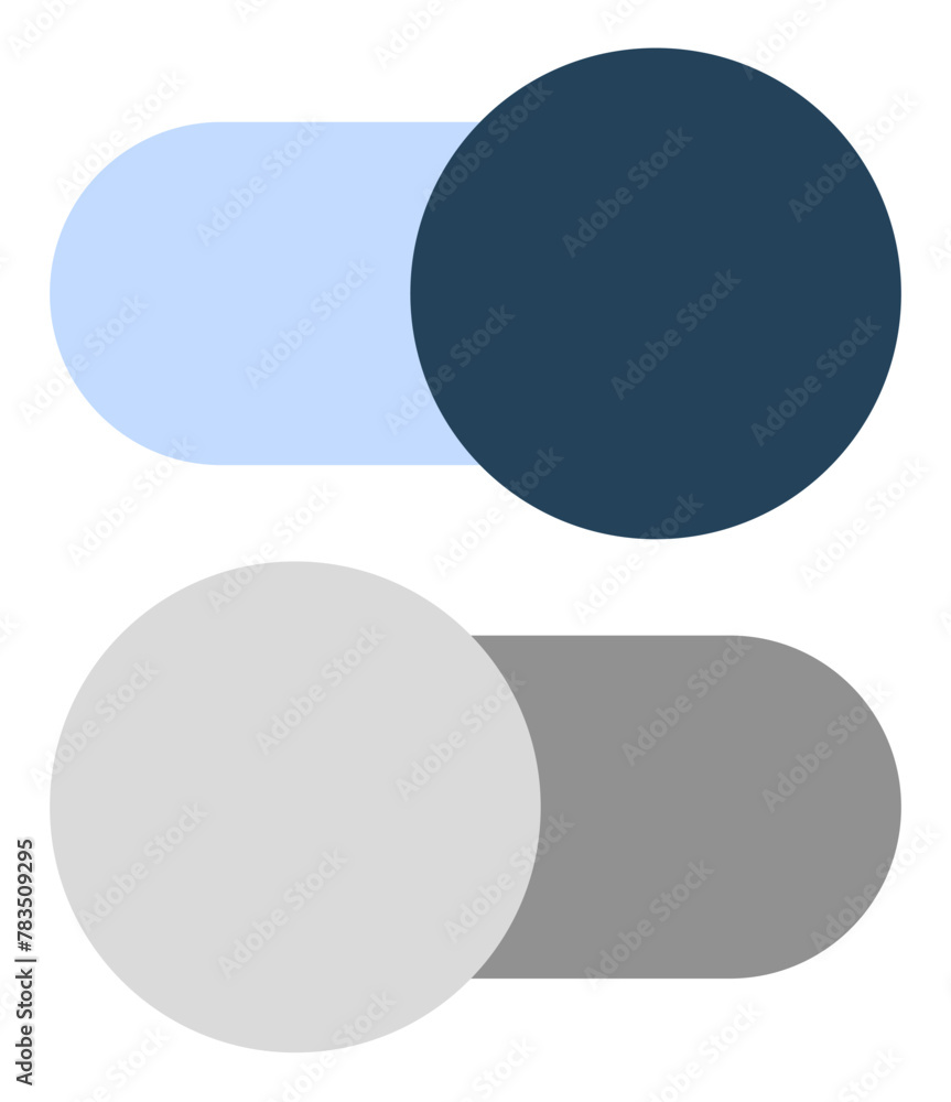 Poster on off switch button vector