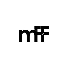 mpf initial letter monogram logo design