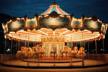 遊具, 遊園地, アミューズメントパーク, 木馬, 回転木馬, メリーゴーランド, Playground Equipment, Amusement Park, Amusement Parks, Wooden Horse, Carousel, Merry-Go-Round