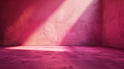 Enchanting pink-toned backdrop with dynamic light and shadow interplay.