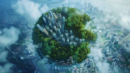 Circular economy concept for future business growth and environmental sustainability and reduce pollution for future business and environmental growth.4k corporate video