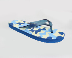 camo abstract design flip flop isolated 
