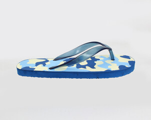 camo abstract design flip flop isolated 