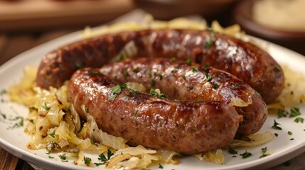 sausage with cabbage