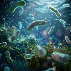 A 3D visualization of the cholera bacterium Vibrio cholerae