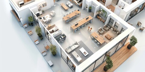Interactive Floor Plans for Workspace Customization: