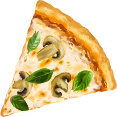 Food Illustration Clipart Pizza Transparent Background