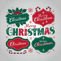 Naklejka premium Merry Christmas