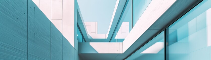 Fototapeta premium A minimalist representation of a architecture