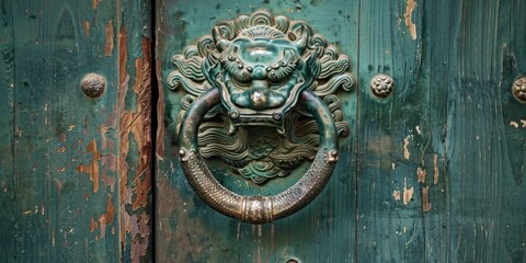 Symbolic Door Handles and Knockers: Choose door handles and knockers with symbolic meanings