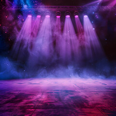Illuminated Dreamscape: A Stage Alight With Possibilities - obrazy, fototapety, plakaty