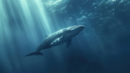 Fototapeta premium Whale Song Underwater