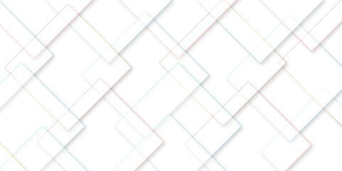 White geometry tiles shapes of rectangles abstract vector