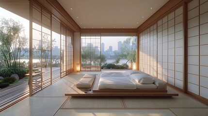 Minimalist Aesthetics Japanese Style Interior Bedroom Design