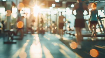 Gym Interior, Workout in Focus, Energetic Ambience