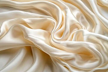 White silk fabric flowing in the breeze elegance and softness