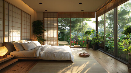Minimalist Aesthetics Japanese Style Interior Bedroom Design