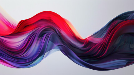 Fluid movements of bold strokes merge elegantly, resulting in a captivating gradient wave.