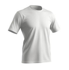white T-shirt mockup. Clear Mockup of realistic shirt. isolated on white background