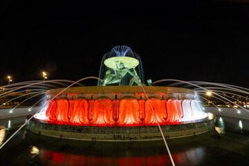 fountain of the tritons in Valletta, Malta