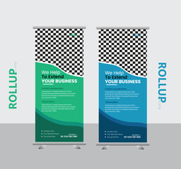 Creative Business Roll up Banner design.