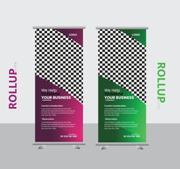 Creative Business Roll up Banner design.