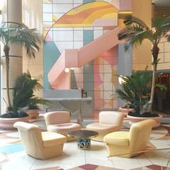 Swaying Palms and Cozy Chairs in an Oasis of Tranquility