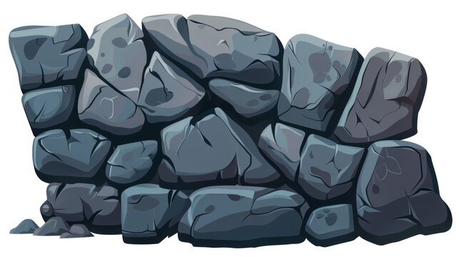 The cartoon icon depicts an abstract stone, rock, or alien cobblestone