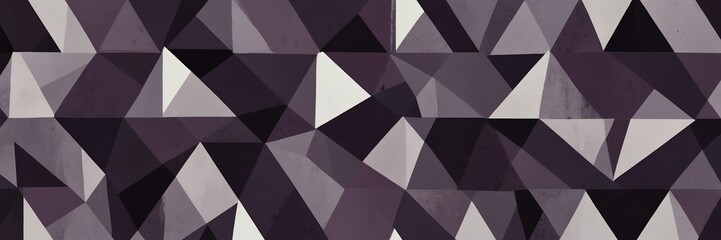 purple and white abstract background with random geometric triangle pattern from Generative AI