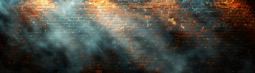The Enigmatic Exhale: A Brick Wall Breathing Secrets - obrazy, fototapety, plakaty