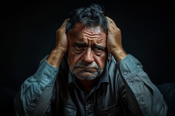 Unkempt Appearance,  Unshaven, wrinkled clothes, messy hair - obrazy, fototapety, plakaty