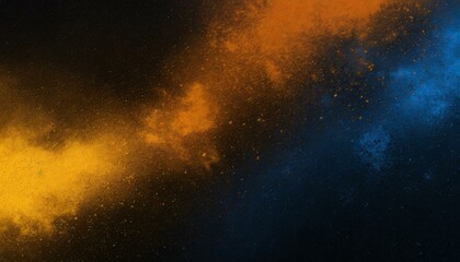 Fototapeta na wymiar Dynamic Transitions: Dark Orange Yellow Blue Gradient with Grainy Effect
