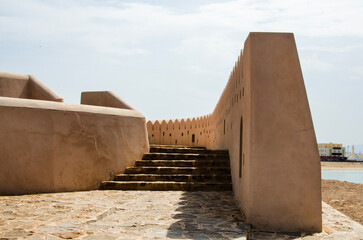 Staircase of Al Ayjah lighthouse in Sur, Oman.