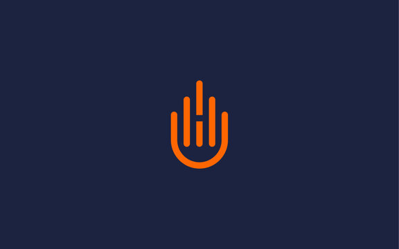 letter uh logo icon design vector design template inspiration