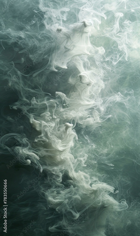 Canvas Prints A close up of a body of water with smoke in it. AI.