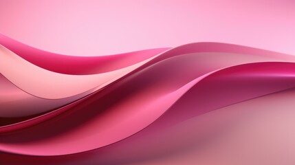 A pink wavy background with a soft flowing effect. AI.