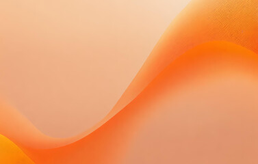 3D orange abstract wave background, Bright glowing smooth lines flowing yellow orange pastel abstract wallpaper
