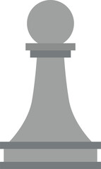 Chess white pawn figure, illustration, vector
on a white background. Major chess piece.
Checkmate. Intellectual game. chess
competition Concept. chess battle,
business strategy concept.