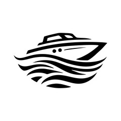 Speed boat logo vector. Speed boat illustration vector