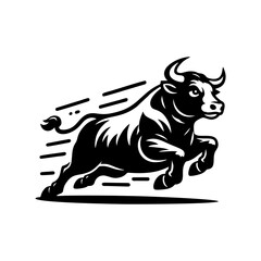 Cow logo design inspiration. Bull and buffalo cow animal logo design vector