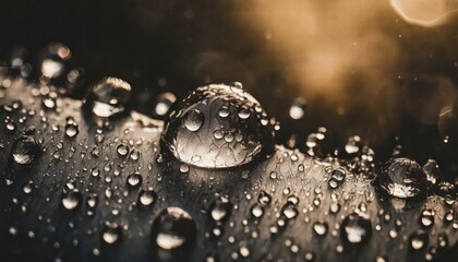 Nature's Jewels: Macro Photography Unveiling Raindrop Beauty"