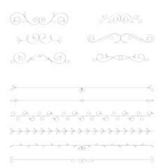 Collection of floral dividers elements mega decoration for Islamic Calligraphy and heading for eye catching, Vector EPS