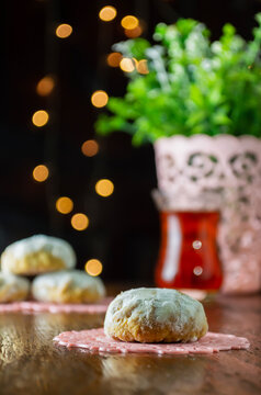 Egyptian cookies "Kahk El Eid" - cookies of El Fitr Islamic Feast