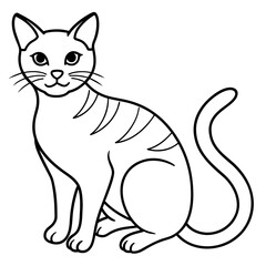 Obraz premium cat vector illustration. 