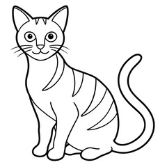   cat vector illustration.
